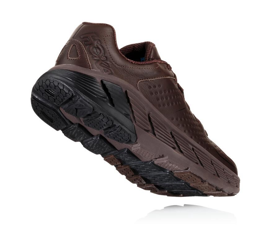 Tenis Hoka One One Hombre Marrom - Gaviota Cuero - TLRX21406